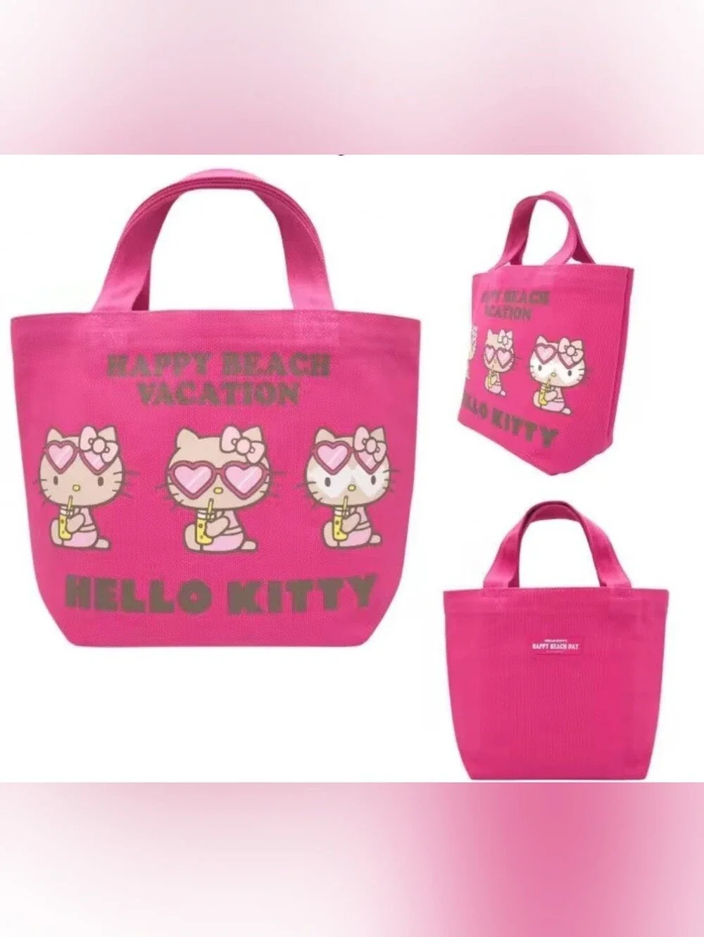 EXCLUSIVE - Officially Licensed Suntanned Hello Kitty Small Tote & Bag Charms